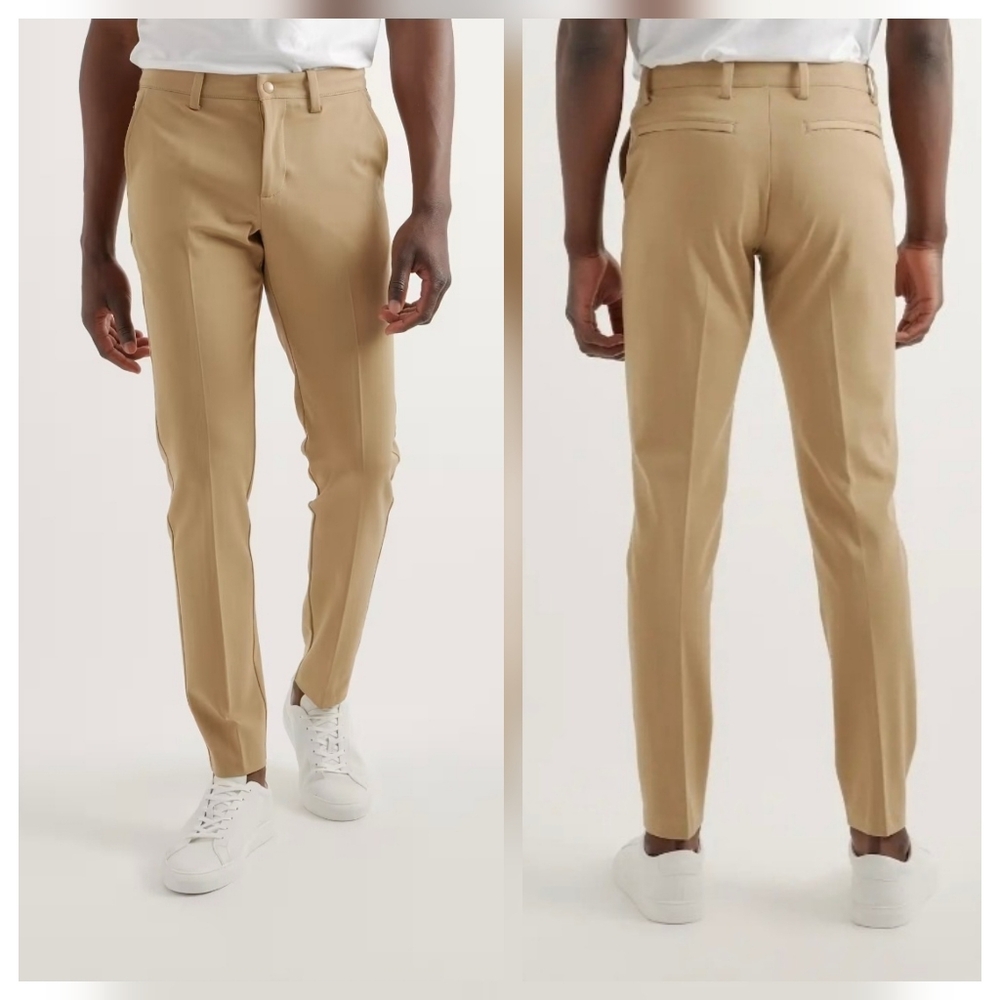 Quince Men's Ultra-Stretch 24/7 Smart Chino Khaki Tan Performance Pants 36x30